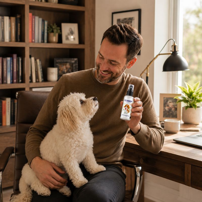 Dog Deodorizing Spray — dries in about two minutes, nothing to rinse