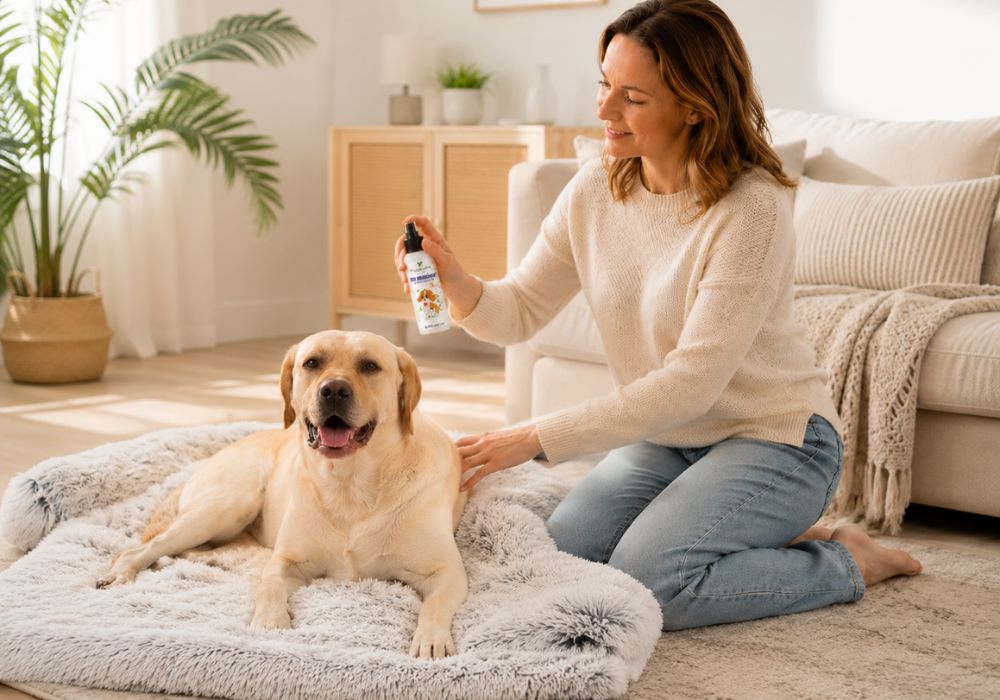 Calm & Fresh — Bed + Deodorizing Spray: the Calming Couch Bed with the deodorizing spray