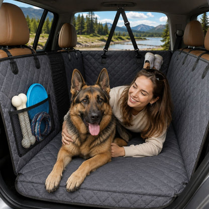 RoadNest™ - The Waterproof Hammock Seat Cover Built for Big Dogs
