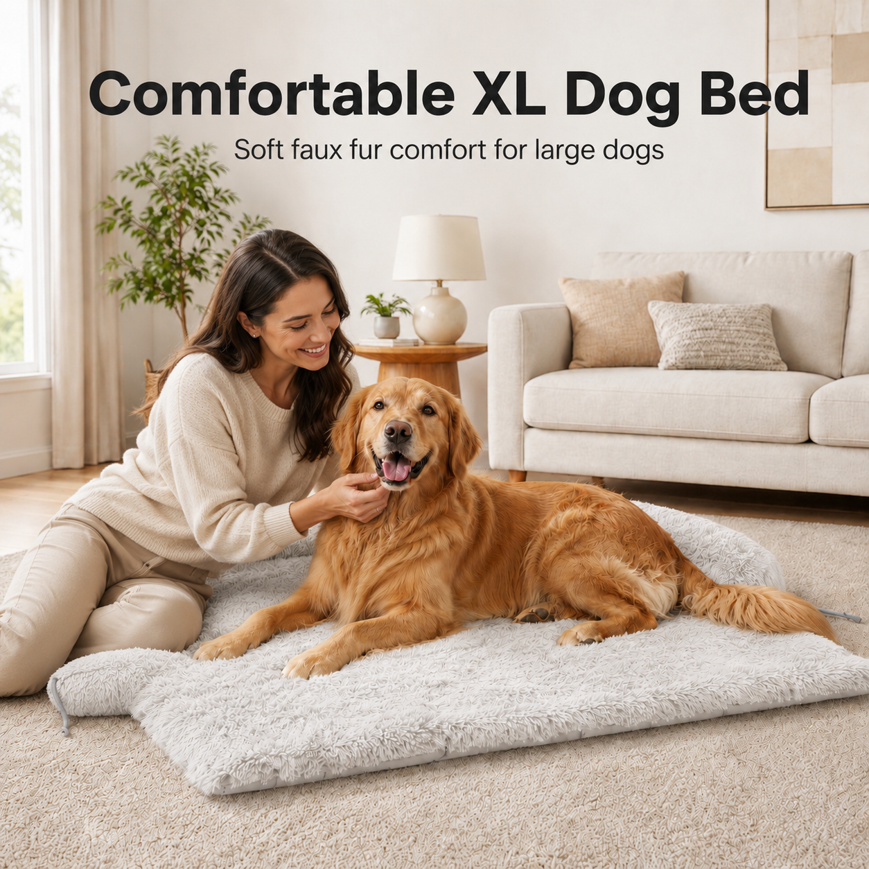 Calm & Fresh Multi-Dog Set — two Calming Couch Beds with Dog Deodorizing Spray, features overview