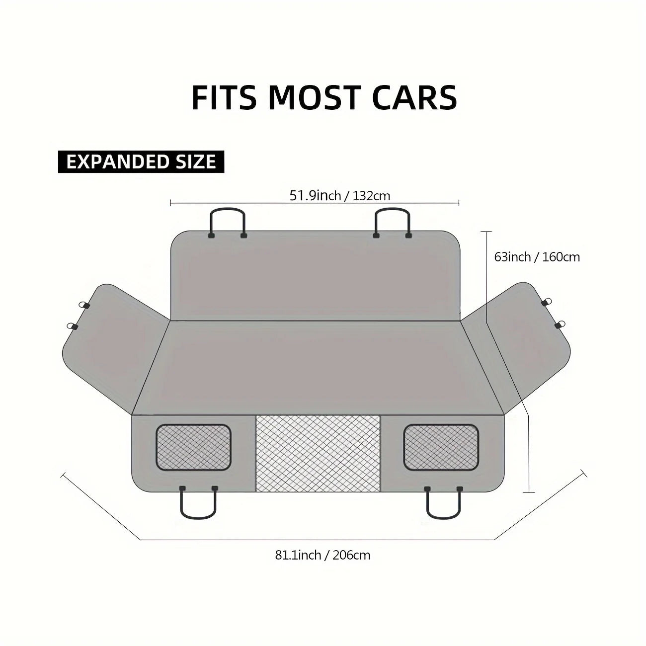 RoadNest hammock cover with side flaps protecting the doors